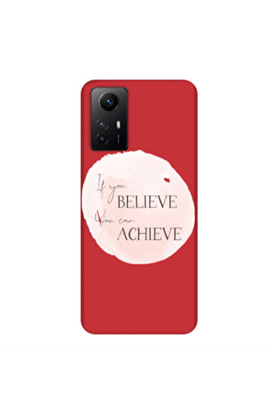 Other Xiaomi Redmi Note 12s If You Believe Red Colored Silicone TPU Θήκη