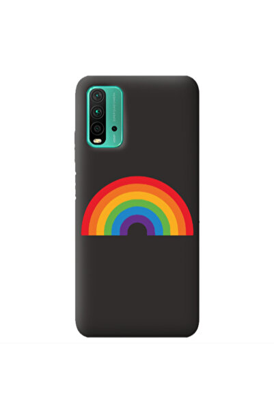 Other Xiaomi Poco M3 Rainbow Mini Black Colored Silicone TPU Θήκη