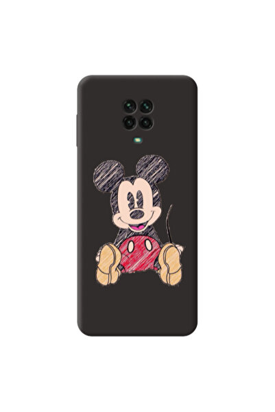 Other Xiaomi Redmi Note 9 Pro Mickey mouse 2 Black Colored Silicone TPU Θήκη