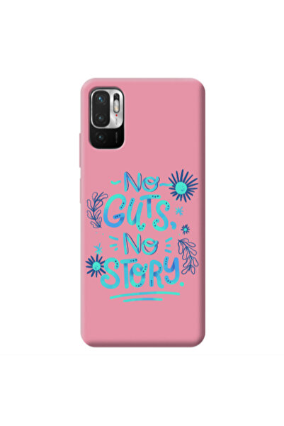 Other Xiaomi Redmi Note 10 Pro 5G No guts no story Pink Colored Silicone TPU ...