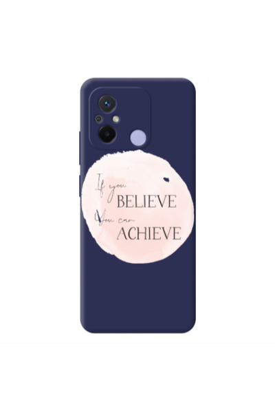 Other Xiaomi Redmi 12C If You Believe Dark blue Colored Silicone TPU Θήκη
