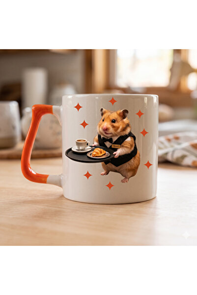 D&Y GAUDERY Sad Sad Hamster Profession Waiter Mug Cup