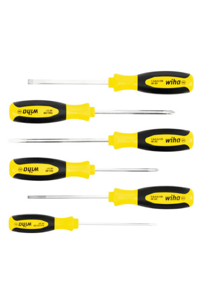 OEM Set șurubelnițe drepte și cruce PH Wiha, crom-vanadiu, 6 piese