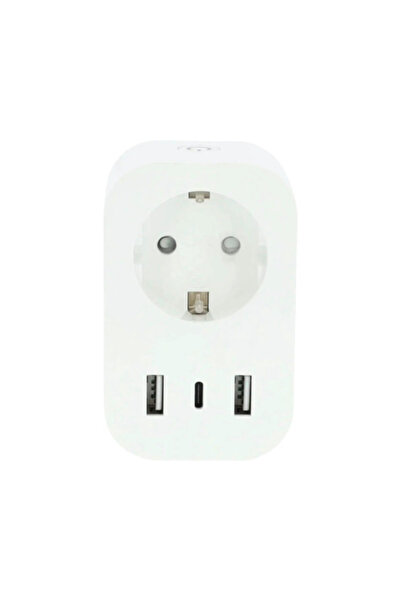 OEM Nedis Έξυπνη Πρίζα (Αντάπτορας) μέγ. 3680W, 2x USB A, 1x USB C, σύνδεση WiFi