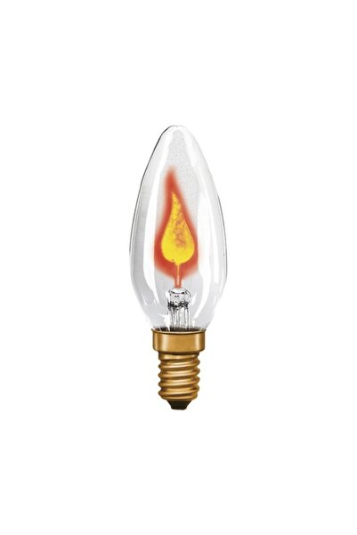 OEM Bec incadescent tip flacără Paulmann E14 3W, glob lumânare clară, durată ...