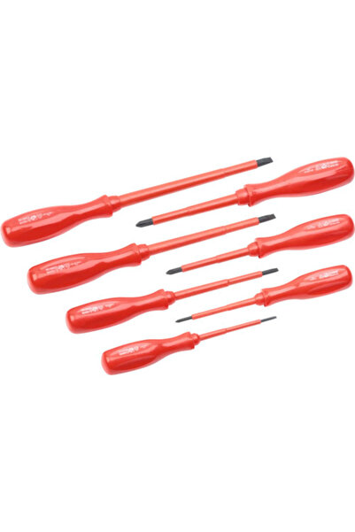 OEM Set șurubelnițe electrice drepte și cruce PH Meister, testate VDE, 7 piese