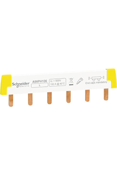 OEM Bară busbar tip pieptene Schneider Acti9 1P 100A 6x, pentru tablouri elec...