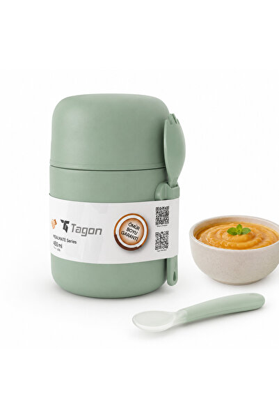 tagon MiniQup MealMate 500 ML Yeşil Bebek Mama Termos