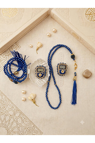 DUHA HAC 1O Piece Stone Zikirmatik and Tasbih Set in Mevlüt-Hac and Umrah-Dow...