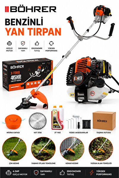 BÖHRER BA011359 PRO YAN TİPİ BENZİNLİ TIRPAN