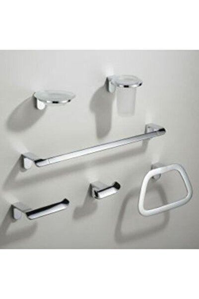 Saudi Ceramics Bathroom Accessories Set (6 Pieces) - Chrome