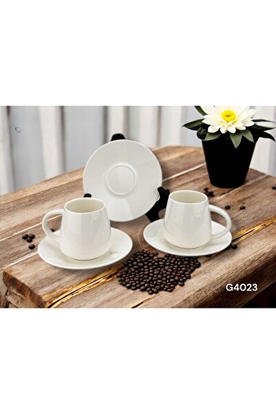 USTAOGLUHOME 6 Piece Porcelain Coffee Cup Set