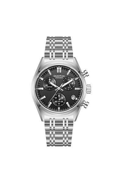 Quantum Pwg1209B.350 Sapphire Glass Steel Men's Wristwatch