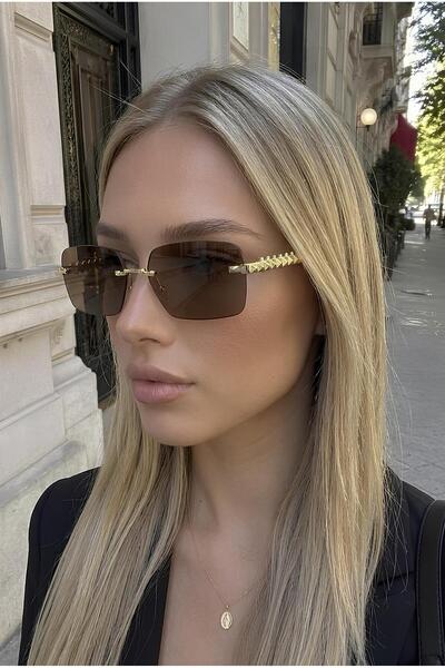 Eyesofia Verona Luxe Brown Gold Framed Ultra Light Uv400 Filtered Women's Sun...