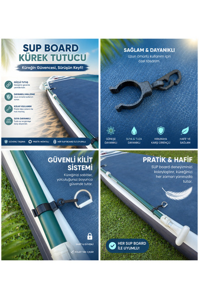 Formera SUP Board Kürek Tutucu Klipsi | Paddle Sabitleme Aparatı | Kano, SUP ...