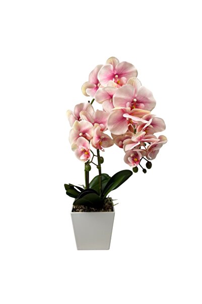 OEM Orhidee Artificială Roz 56 cm Ghiveci Alb