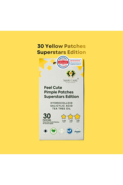 Mari Care Feel Cute Pimple Patches Superstars Edition 30 Adet Sarı