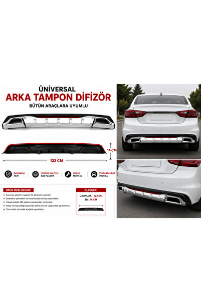 EP GARAJ OTOMOTİV ÜNİVERSAL ARKA TAMPON DİFİZÖR – | TÜM ARAÇLARA UYUMLU