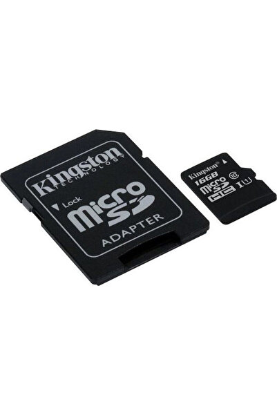 Kingston Canvas Select microSDHC 16GB U1 UHS-I 80MB/s με Αντάπτορα
