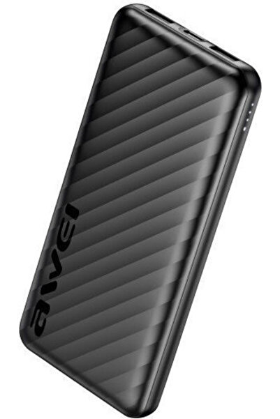 AWEI P5K Pro Power Bank 10000mAh με 2 θύρες USB-A Μαύρο