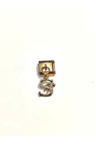 Umrece Letter S Gold Italian Charm