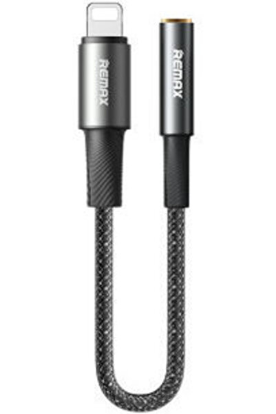 Remax Μετατροπέας Lightning αρσενικό σε 3.5mm θηλυκό Γκρι 1 τεμάχιο