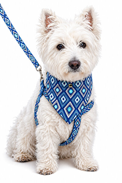 Angelapets Adjustable Scarf, Chest Harness and Travel Strap Set of 3