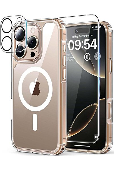 ELTRAZONE Magnetic Case for iPhone 16 Pro - Anti-Yellowing Clear, MagSafe Com...