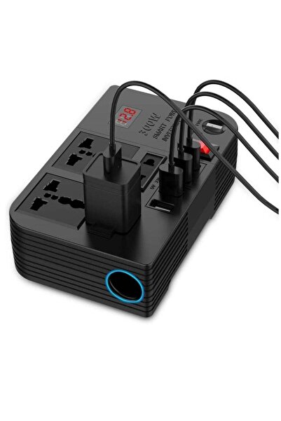 ELTRAZONE 300W Car Inverter: Power Up Your Devices with 12V/24V DC to 220V AC...