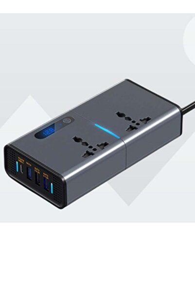 ELTRAZONE 200W DC/AC Inverter with USB & Type-C Ports – On-the-Go Power for A...