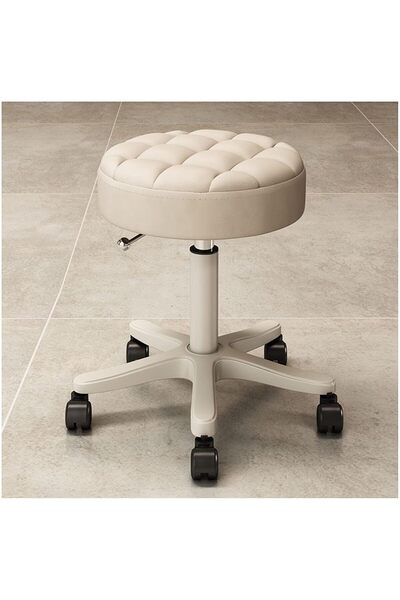 Fikpoo Rolling Stool with Silent Wheels, Height Adjustable Swivel Design, Rou...