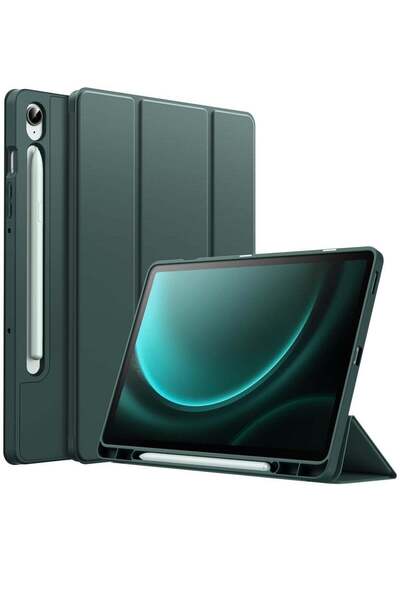 ELTRAZONE Case for Tab S9 FE 10.9-Inch with S Pen Holder - Soft TPU Tri-Fold ...