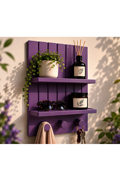 farist Decorative Wall Shelf and Key Holder Hanger – Modern Entryway Organize...