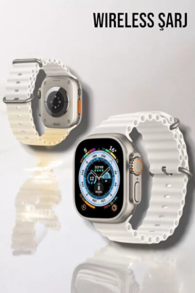 Bluetooth Bağlantılı 49MM Dokunmatik Akıllı Saat Sağlık ve Spor Takip Özell