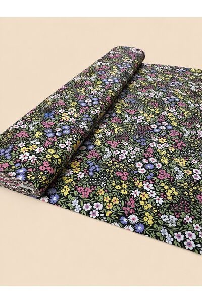 Zümra Baby 100% Cotton Patterned Poplin Fabric - Floral - (50X170)