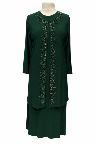 Sondos Moda42 Hesna Anne Ποιοτικό Σετ Βραδινού Φορέματος Μεγάλου Μεγέθους με ...