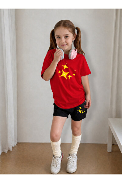 LORVEX Shorts - T-Shirt Set for Girls, Summer Cotton Comfortable Fit Printed ...