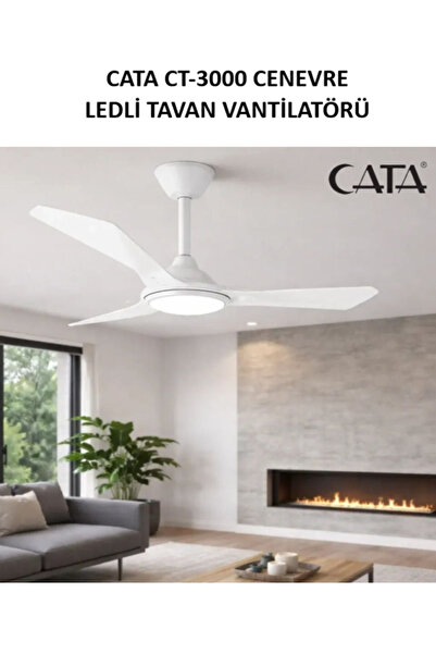 Cata CT-3000 CENEVRE LEDLİ TAVAN VANTİLATÖRÜ