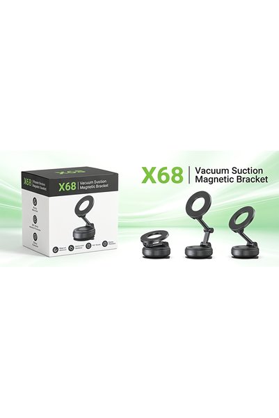 pop ups حامل هاتف مغناطيسي بشفط فراغي X68 |   حامل ذراع مفصلي متعدد الزوايا قابل للدوران بسعر 360 دولارًا |   حامل حلقي مغناطيسي قوي للوحة القيادة في السيارة، ومنضدة المطبخ، وطاولة المكتب
