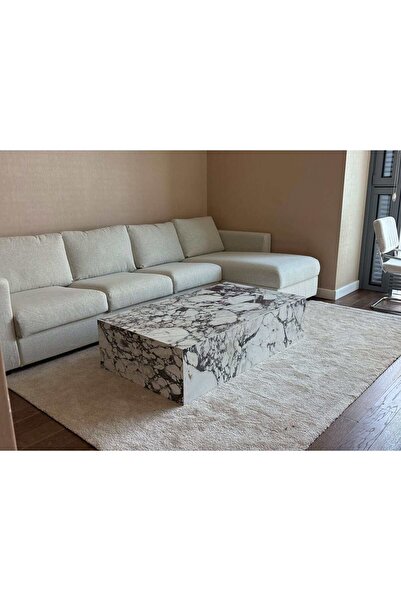 adomarmarblehandmadeandluxury Calacatta Viola küp orta sehpa 140x80x35