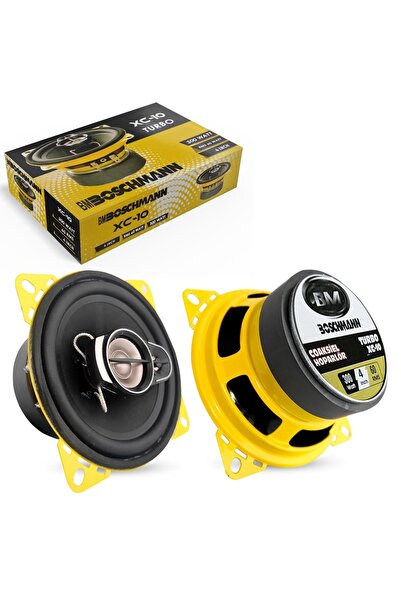 Poke 10cm Oto Hoparlör Koaksiyel 300w Tweeterli 2 Adet Sarı Boschmann Turbo X...