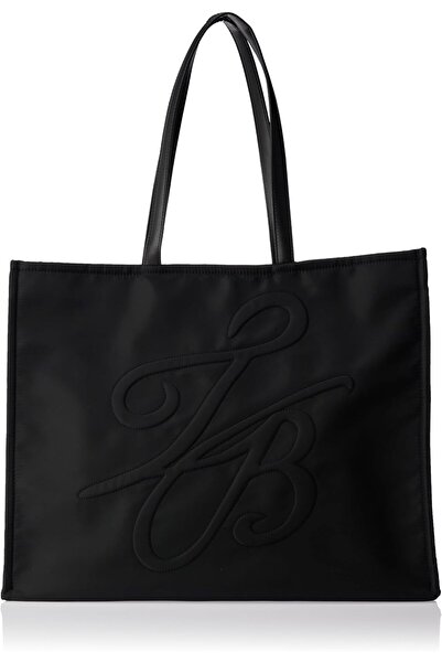 Ted Baker Halsea Nylon Padded Tote Bag, TB Script, Medium, Black