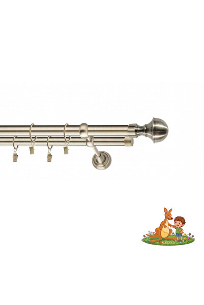 KLEIDECO Galerie dubla perdea Austria, Metal, Diametru 25/19mm, Capete WELS, ...