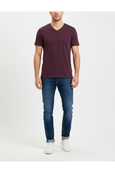 Evendi T-Shirt - Μωβ - Στενή εφαρμογή