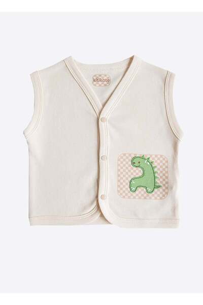 kitikate Organic Dinomush Vest Natural