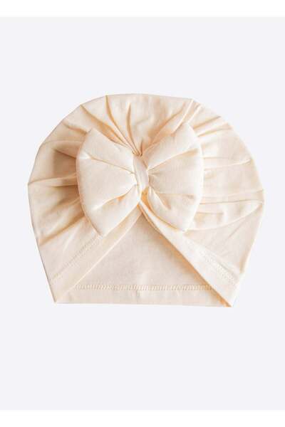 kitikate Organic Bowknot Bonnet Natural