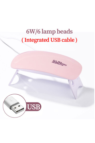 Choice7 USB E-Pink LULAA 54W USB Cabin UV LED Nail Gel Led Lamp for Nails Acc...