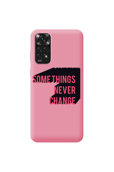 Other Xiaomi Redmi Note 11 4G Somethings Never Change Pink Colored Silicone T...