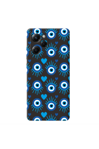 Other Xiaomi Poco X5 Pro Heart Eye Black Colored Silicone TPU Θήκη