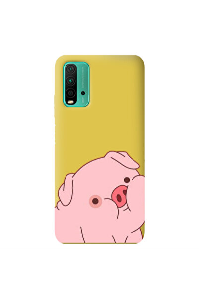 Other Xiaomi Poco M3 Piggy 1 Yellow Colored Silicone TPU Θήκη